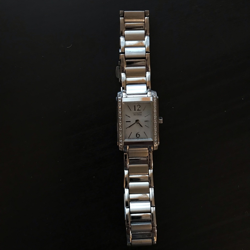 Citizen eco drive women’s watch. Small diamonds